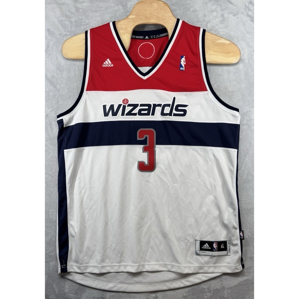 Adidas Washington Wizards #3‎ Bradley Beal NBA Jersey Signed Autographed XL READ